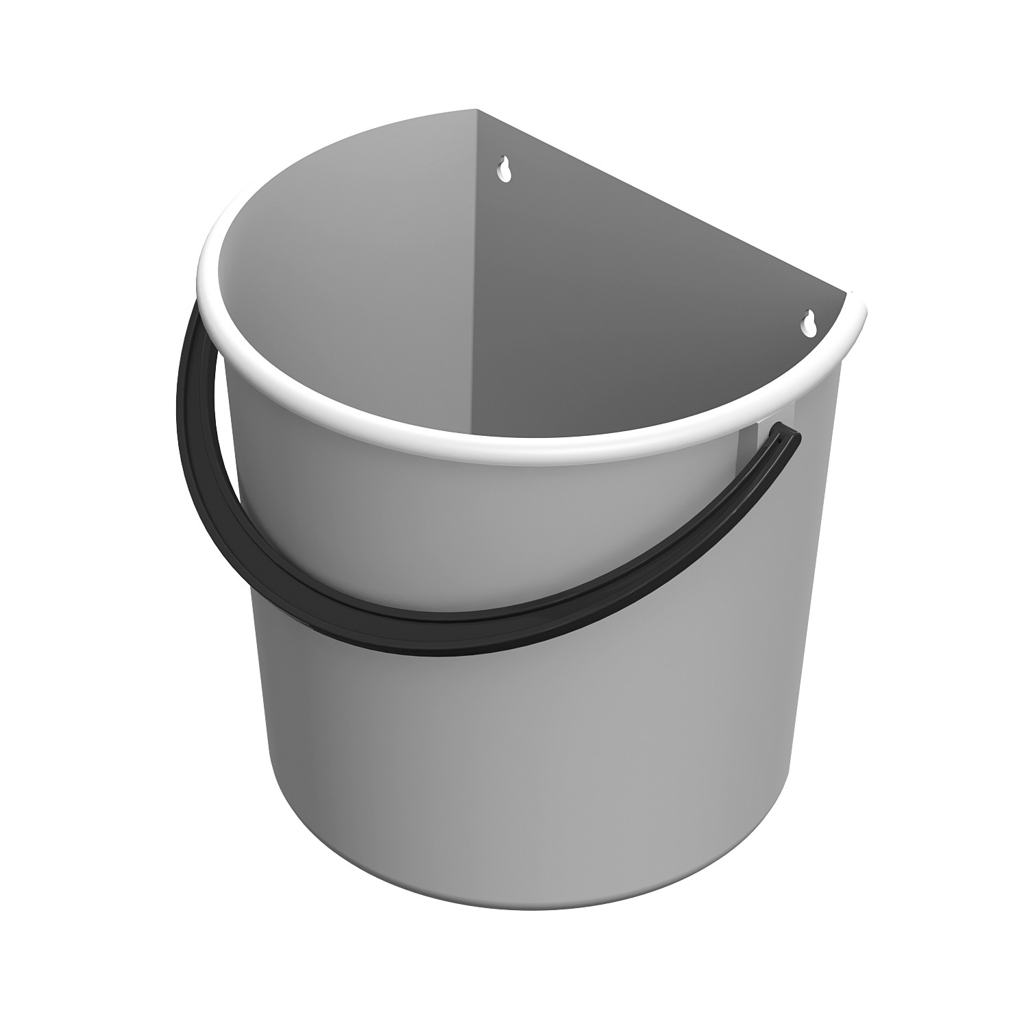 White waste bucket 9L / for sorting - Innovative Storage Solutions for