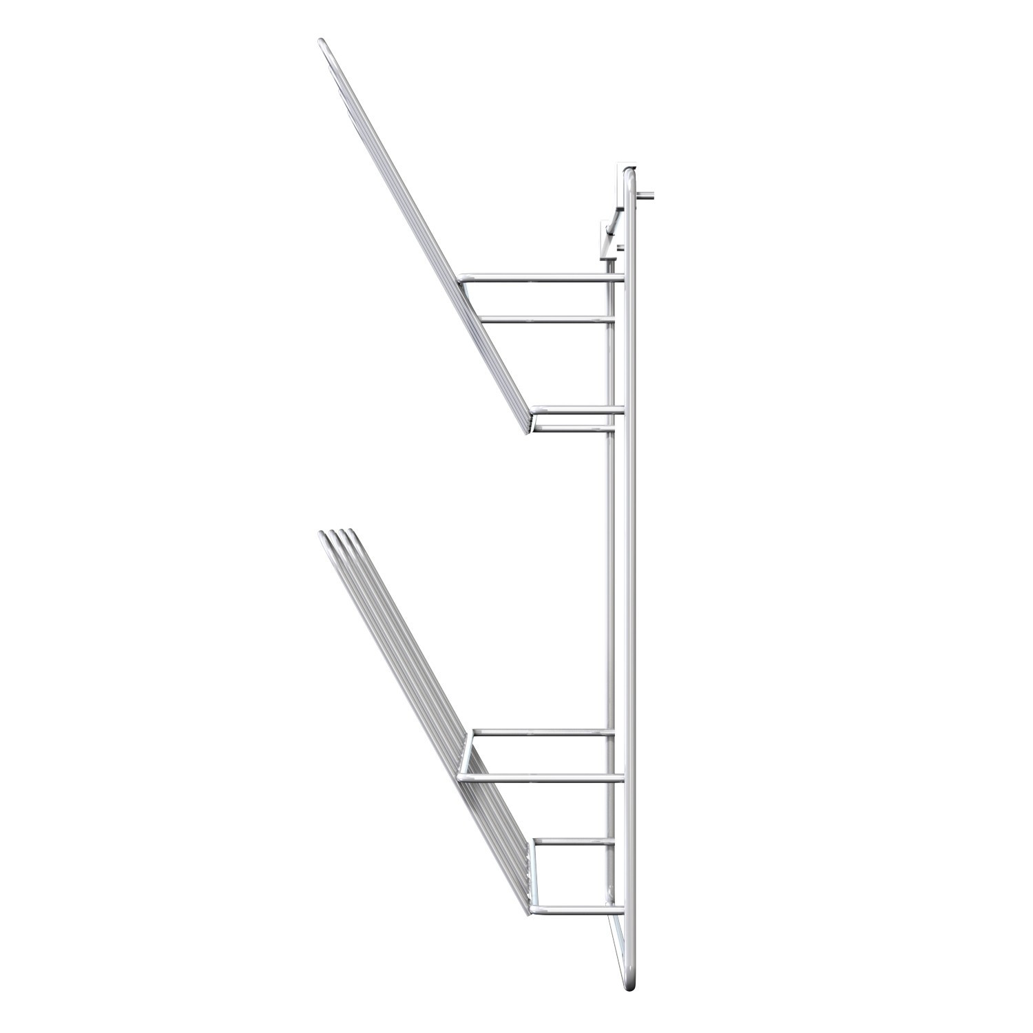 Highquality wall shoerack white material steel wire LM 322/2