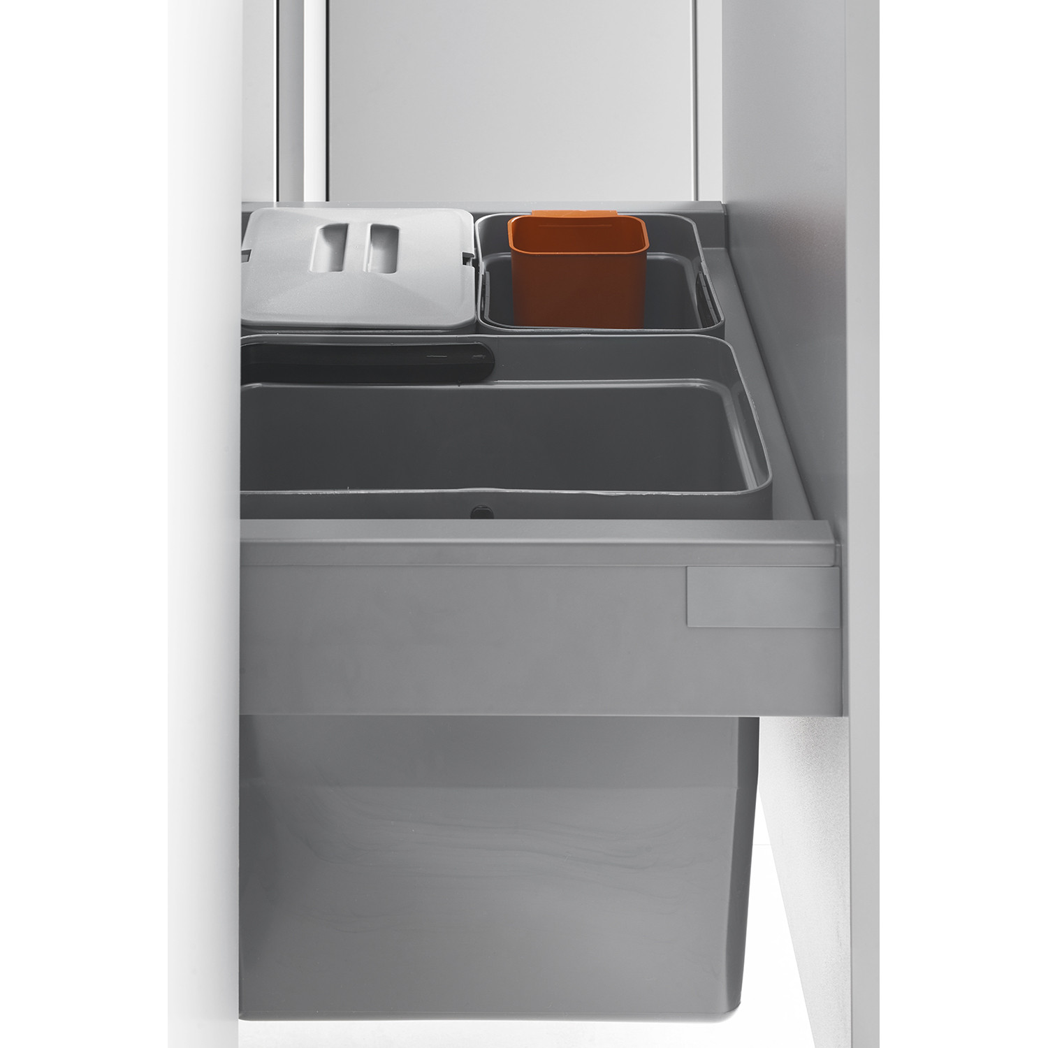 LUX sorting frame | 5 bins | anthracite | LM 708/R | Lanka ja Muovi ...