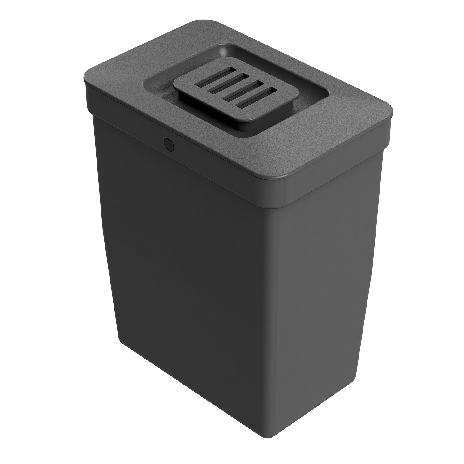 Waste bin ECO 8L + biolid anthracite recycled plastic LM 530