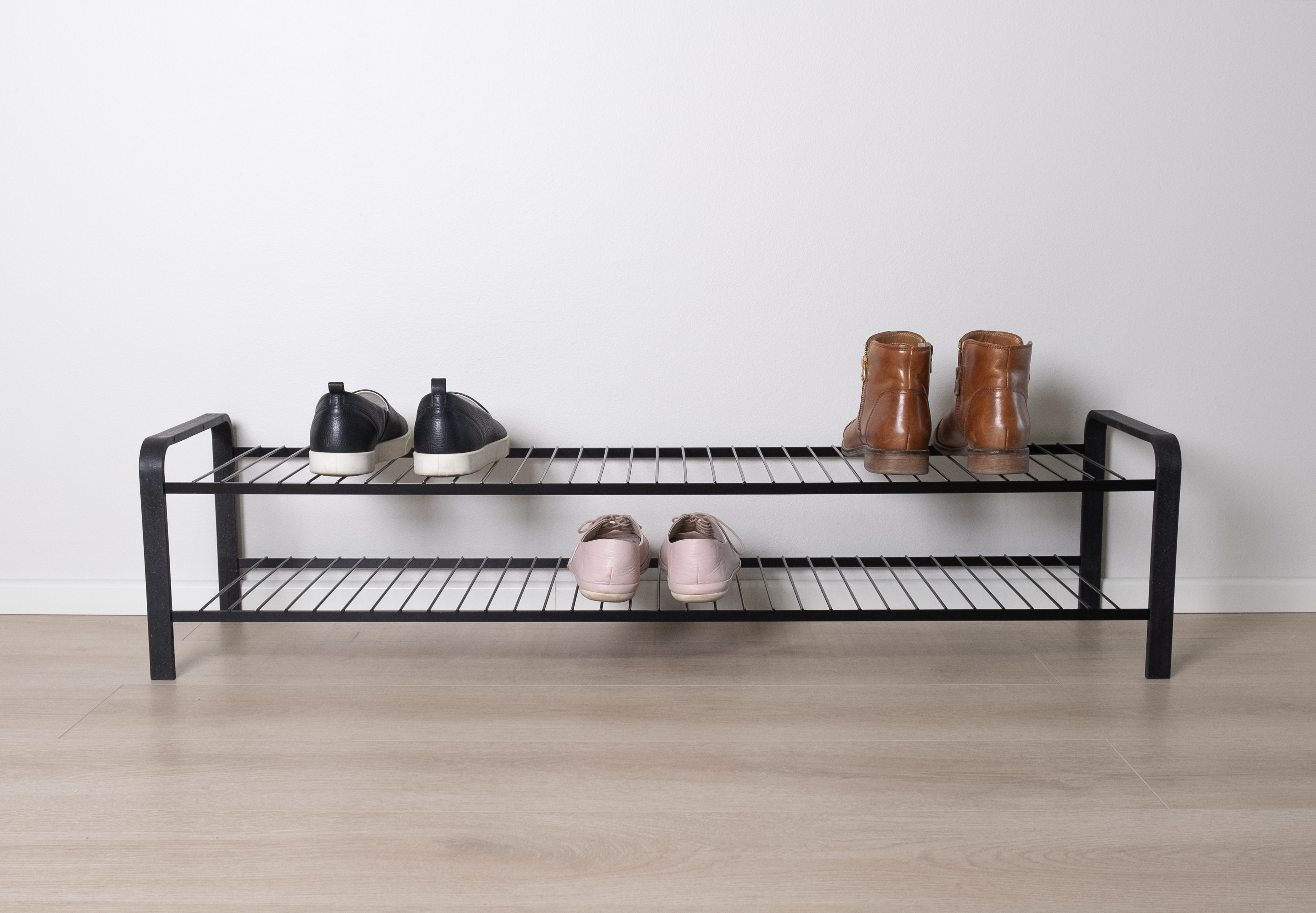 Black shoe rack length 1070mm Innovative Storage Solutions for Your Home