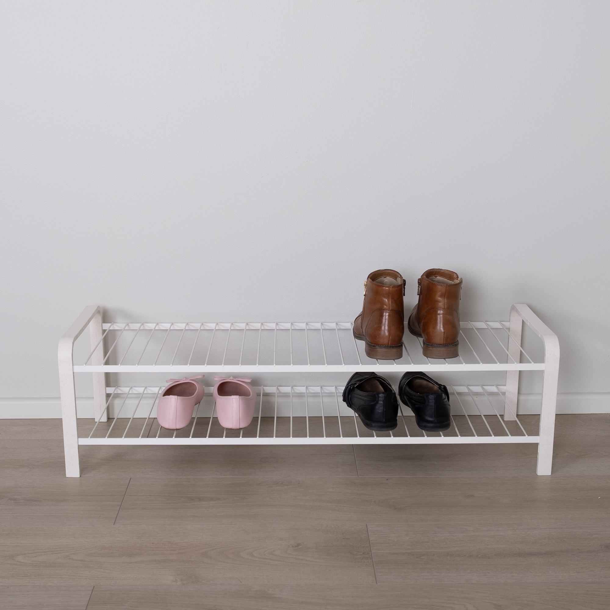 Square White Shoe Rack White shoe-rack / length 870mm / shoe storage - Innovative Storage ...