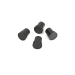 FOOT PLUG BLACK 16 MM (4 PCS) LM 182047/SS