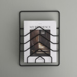 MAGAZINE RACK ARROW, BLACK LM 42