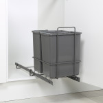 PULL-OUT WASTE SYSTEM ANTHRACITE + 2 BINS LM 62/R