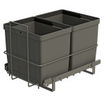 PULL-OUT WASTE SYSTEM ANTHRACITE + 2 BINS LM 79/R