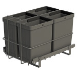 PULL-OUT WASTE SYSTEM ANTHRACITE + 4 BINS LM 79/R