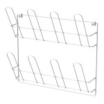 WALL-MOUNTED SHOE RACK WHITE LM 322/2