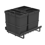 PULL-OUT WASTE SYSTEM ANTHRACITE + 3 BINS LM 64/R