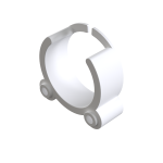 PIPE SUPPORT WHITE FOR 25 MM PIPE (2 PCS) LM 385/SS