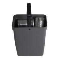 WASTE BIN  ECO 8 L ANTHRACITE RECYCLED PLASTIC LM 530