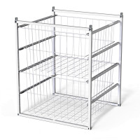 BASKET RACK+2 BASKETS WHITE 550x500x675 LM 353/2