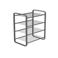 SHOE RACK 4 LEVELS SILVER 470 MM LM 390/2