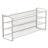 SHOE RACK 4 LEVELS WHITE 1070 MM LM 393/2