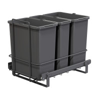 PULL-OUT WASTE SYSTEM ANTHRACITE + 3 BINS LM 65/R