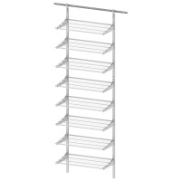WALL RAIL SYSTEM WHITE W600 8 SHELVES LM 840