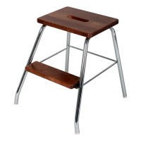 STEP STOOL CHROME/PEANUT LM 185