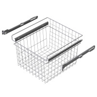 ROLLER SLIDE BASKET SILVER 437x440x320 (cabinet 466-470) LM 603