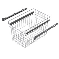 ROLLER SLIDE BASKET SILVER 337x500x320 (cabinet 366-370) LM 611