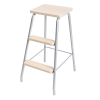 STEP STOOL SILVER/ TRANSLUCENT WHITE LM 184