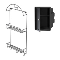 CLEANING CLOSET SET 1 LOCKABLE CABINET + CLEANING RACK LM 871