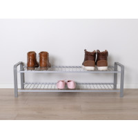 SHOE RACK WOOD SILVER 870 MM LM 392