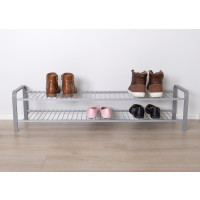 SHOE RACK WOOD SILVER 1070 MM LM 393