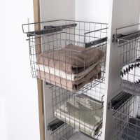 ROLLER SLIDE BASKET ANTHRACITE 437x340x320 (cabinet 466-470) LM 313