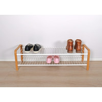 SHOE RACK WOOD WHITE/WOOD 870 MM LM 392