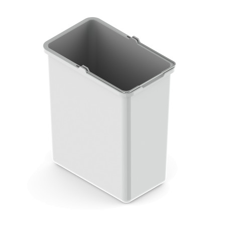 Waste bin ECO | white | volume 10L | recycled plastic | LM 518 | Lanka ja Muovi