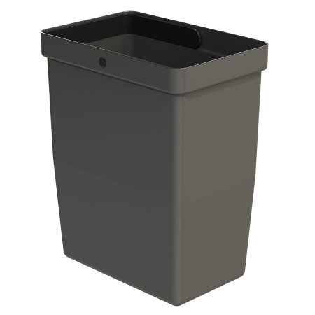 WASTE BIN  ECO 8 L ANTHRACITE RECYCLED PLASTIC LM 530