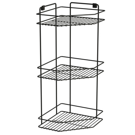 Bathroom storage | corner shelf | black | LM 594 | Lanka ja Muovi