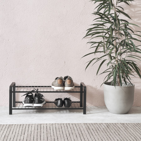 Shoe rack Wood black 670 mm LM 391
