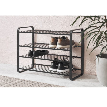 SHOE RACK BLACK 670 MM LM 391