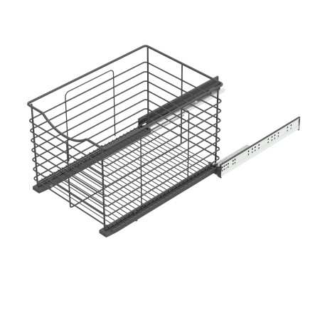 SOFT CLOSING BASKET ANTHRACITE 337x440x300 (cabinet 366-370) LM 761