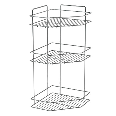 CORNER SHELF 3 LEVELS CHROME LM 594