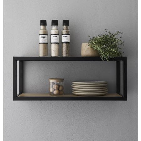 OUT OF THE BOX - SHELF BLACK/OAK LM 116