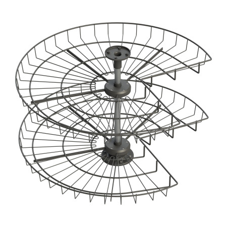 CORNER CAROUSEL 3/4 ANTHRACITE 800 MM LM 228