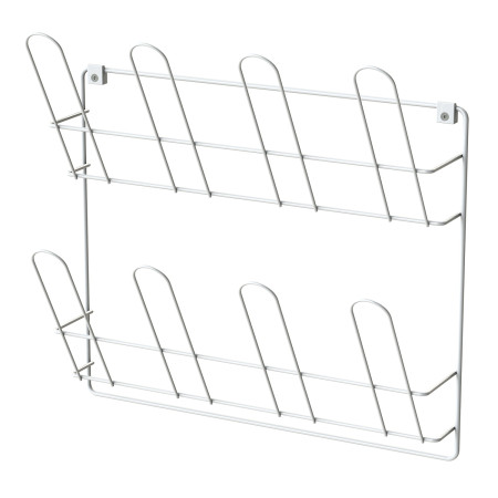 WALL-MOUNTED SHOE RACK WHITE LM 322/2