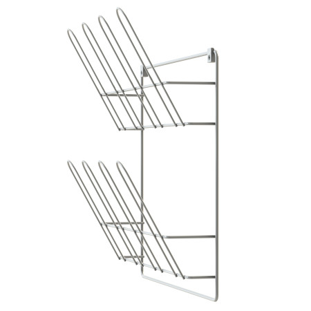 WALL-MOUNTED SHOE RACK WHITE LM 322/2