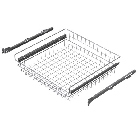 ROLLER SLIDE BASKET SILVER 537x500x140 (cabinet 566-570) LM 614