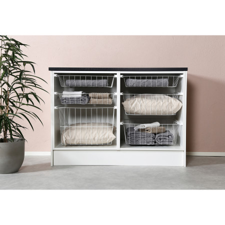 SLIDING BASKET WHITE 335X335X350 (cabinet 360-370) LM 298