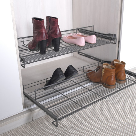 SLIDING SHOE SHELF ANTHRACITE 437x485x80 (cabinet 466-470) LM 656