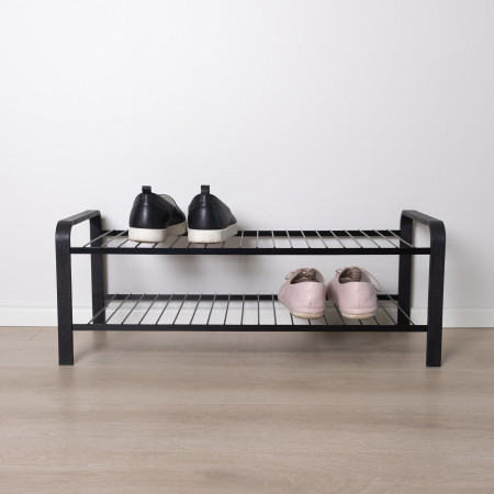 Shoe rack Wood black 670 mm LM 391