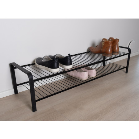Shoe Rack Wood Black 1070 mm LM 393