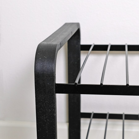 SHOE RACK WOOD BLACK 470 MM LM 390