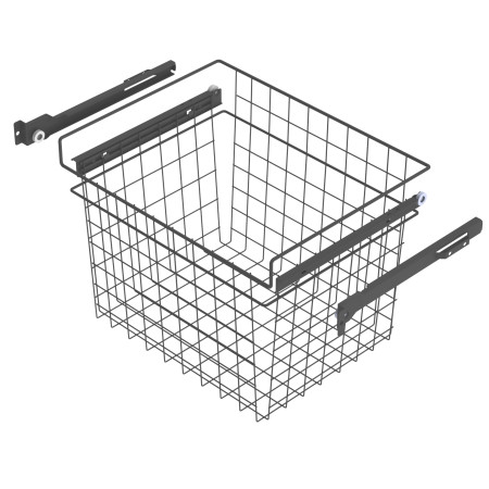 ROLLER SLIDE BASKET ANTHRACITE 437x340x320 (cabinet 466-470) LM 313