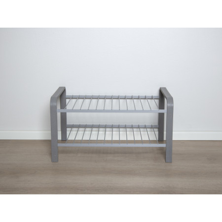 SHOE RACK SILVER WOOD 470 MM LM 390