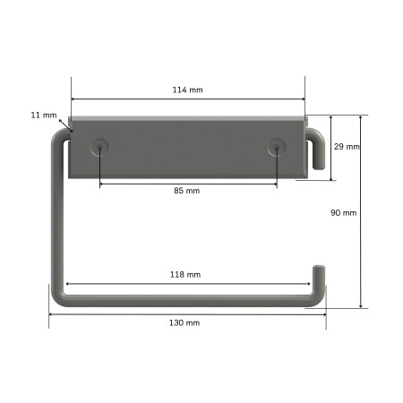 TOILET ROLL HOLDER WHITE LM 46