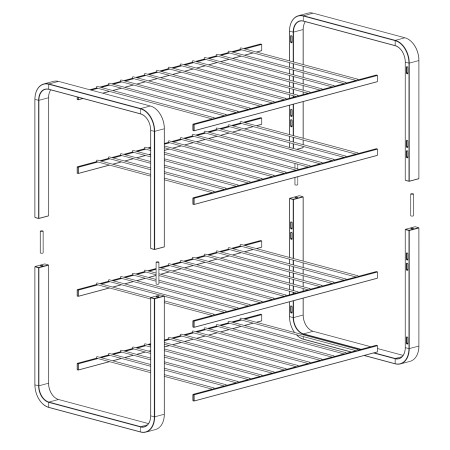 INSTALLATION PIN FOR SHOE RACK WOOD